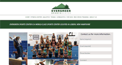 Desktop Screenshot of evergreensportscenter.com