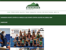 Tablet Screenshot of evergreensportscenter.com